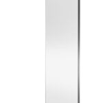 Wetroom Screen 760x1850x8mm - Brushed Pewter