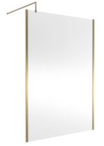 Nuie 1400mm Outer Framed Wetroom Screen with Support Bar