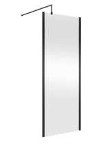 Nuie 800mm Outer Framed Wetroom Screen with Support Bar