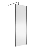 700mm Wetroom Screen Outer Frame 1850x8mm - Brushed Pewter