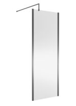 760mm Wetroom Screen Outer Frame 1850x8mm - Brushed Pewter