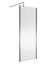 Nuie 800mm Wetroom Screen Outer Frame 1850x8mm - Brushed Pewter
