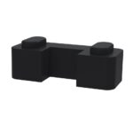 Nuie Black Wetroom Screen Support Foot
