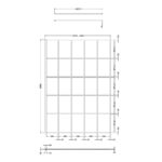 1400mm Framed Wetroom Screen - Image 3