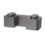 Wetroom Horseshoe Support Foot Gun Metal