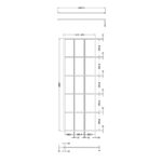 700mm Framed Wetroom Screen - Image 3