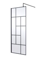 800mm Abstract Frame Wetroom Screen
