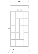 1000mm Abstract Frame Wetroom Screen - Image 3