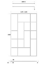 1200mm Abstract Frame Wetroom Screen - Image 3