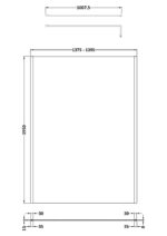 1400mm Outer Framed Wetroom Screen with Support Bar - Image 2