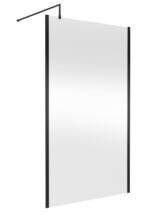 1200mm Outer Framed Wetroom Screen with Support Bar
