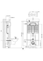 Nuie Dual Flush Concealed Cistern Frame Round Plate - Image 3