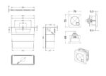 Nuie Universal Access Cistern & Gun Metal Square Flush Plate - Image 2