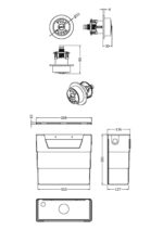 Universal Access Cistern & Black Traditional Flush Plate - Image 2
