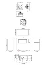 Universal Access Cistern & Black Square Flush Plate - Image 2